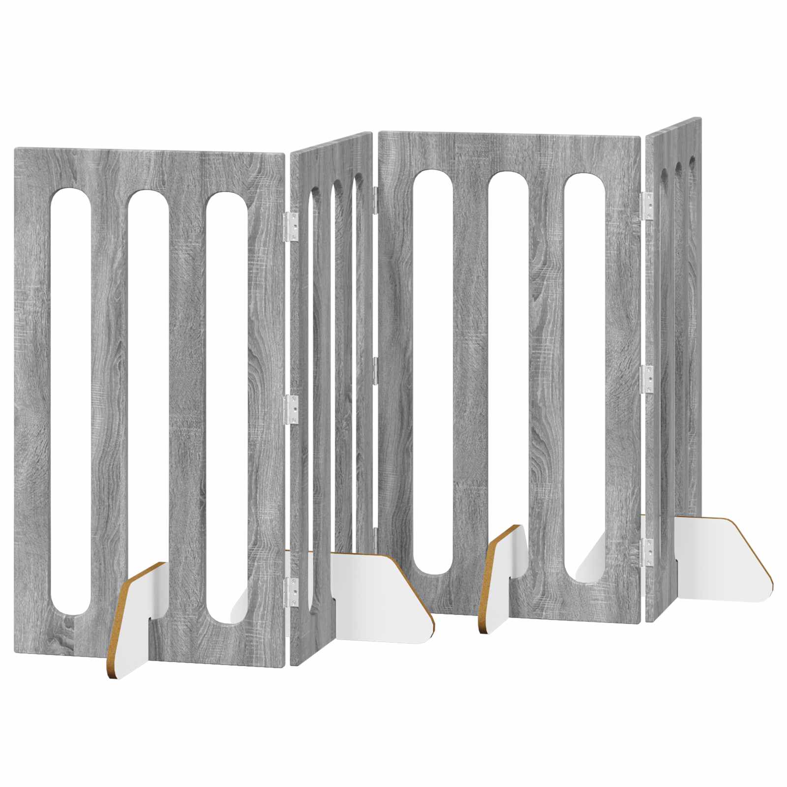 Faltbarer Haustierzaun 2 pcs Weiß 100,5 x 38 x 70 cm