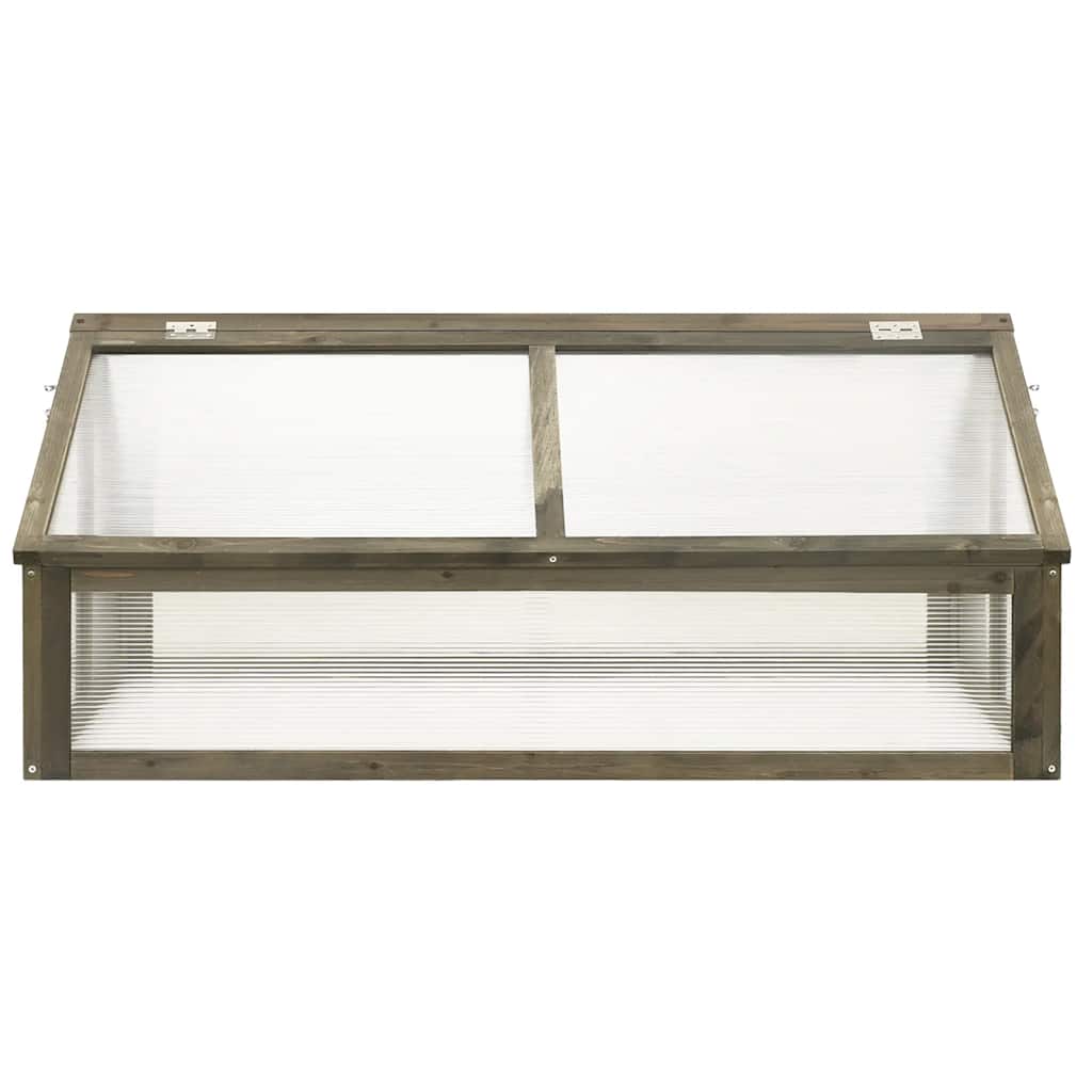 Gewächshaus Braun 114x80x50 cm Tannenholz
