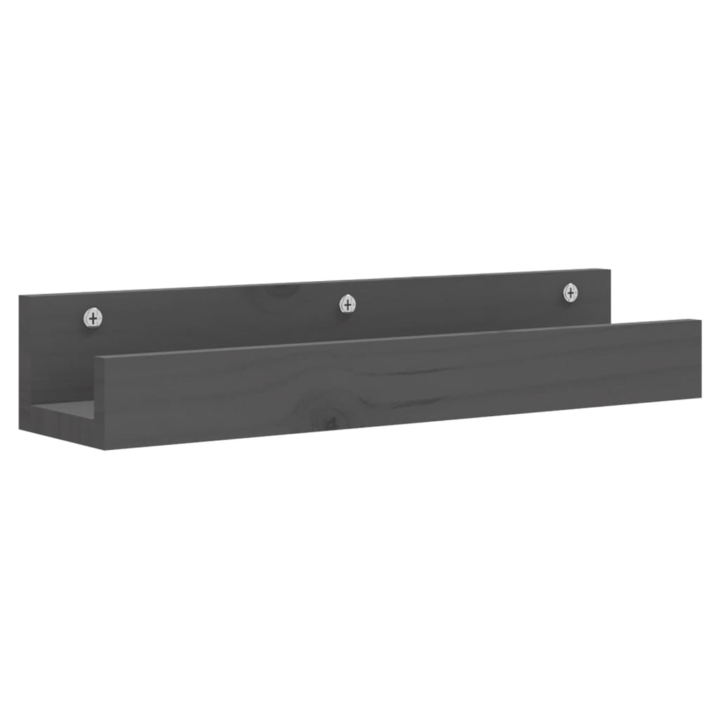Wandregale 2 Stk. 50x12x9 cm Massivholz Kiefer