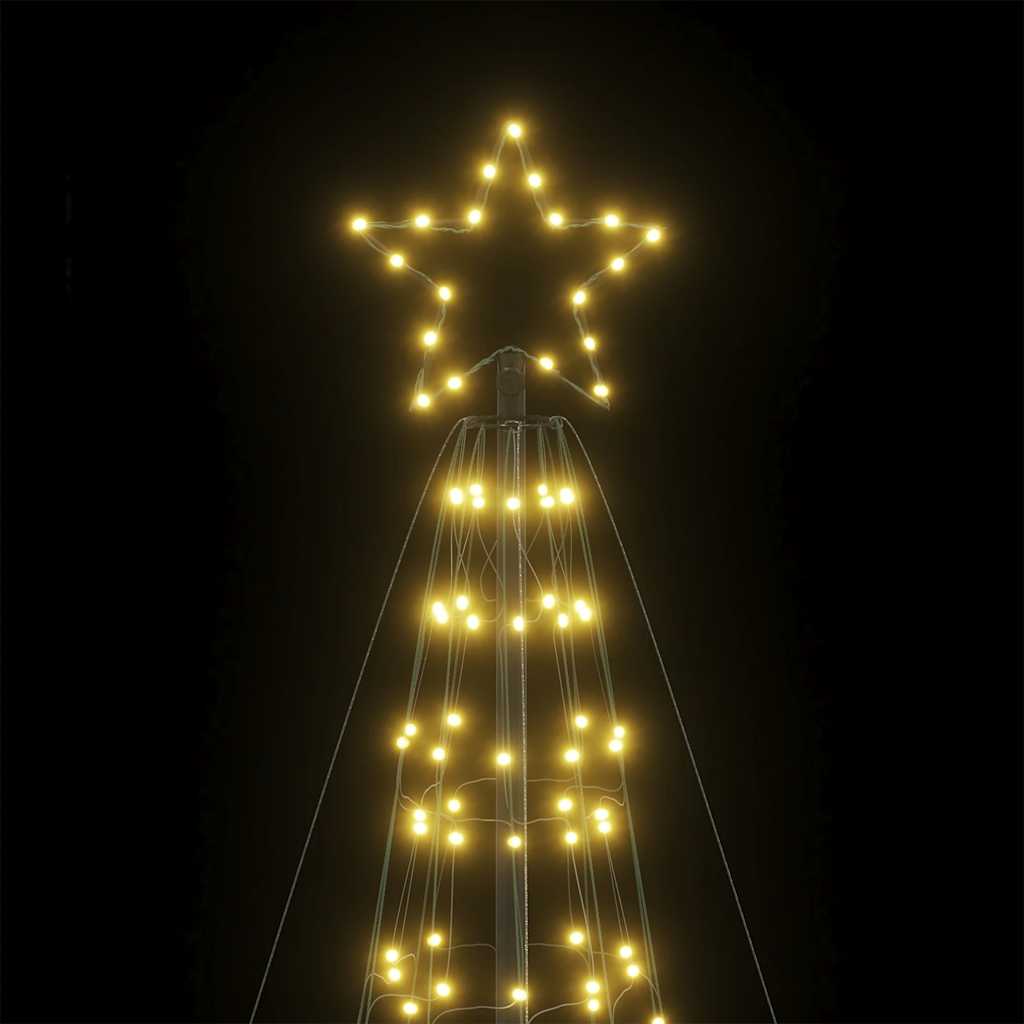 LED-Weihnachtsbaum mit Erdspießen 220 LEDs Warmweiß 180 cm