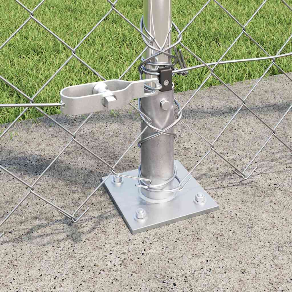 Outdoor Kettenglied-Zaun Erdfixierung 10 x 0,4 m Grün Netz