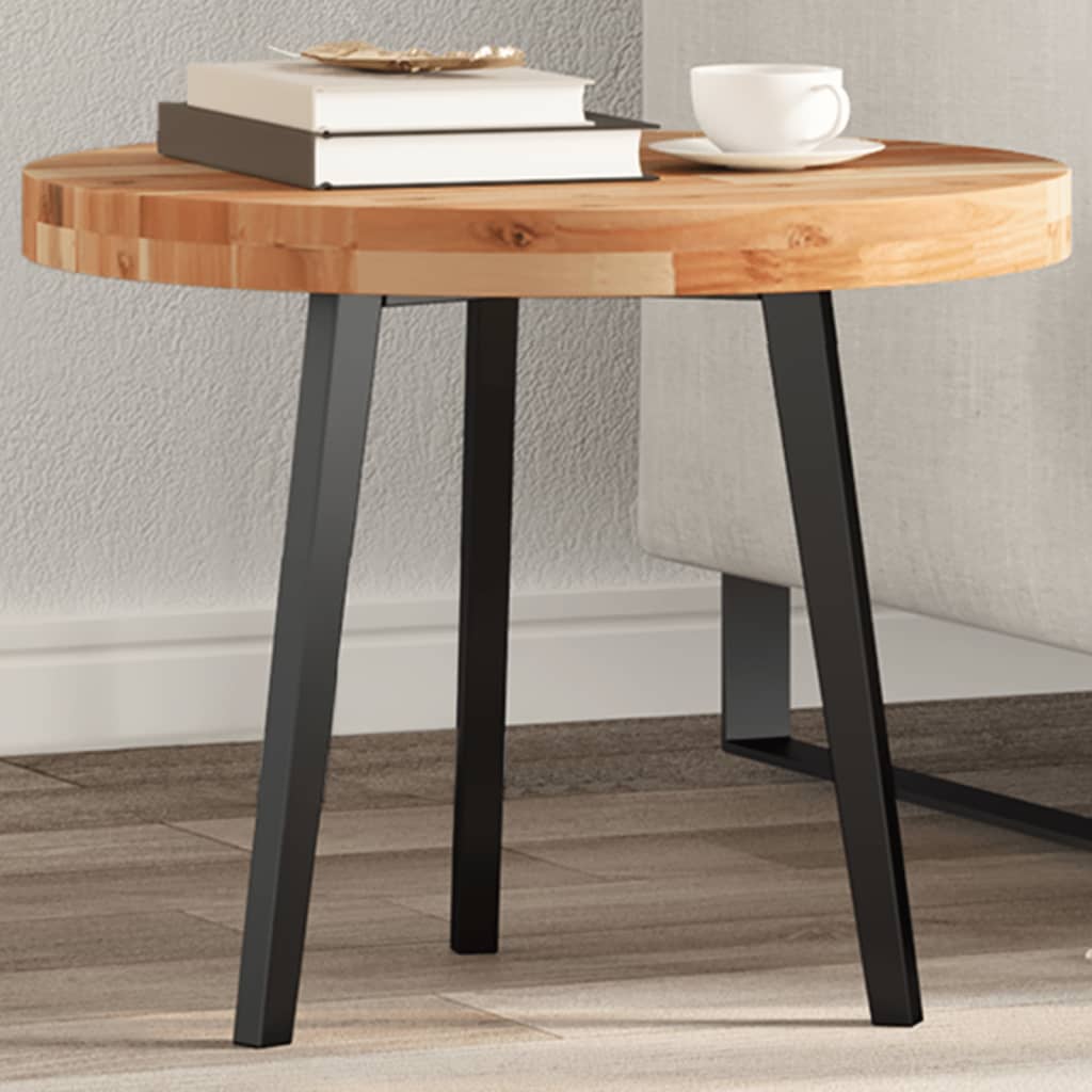 Tischplatte Rund Ø40x2 cm Massivholz Akazie