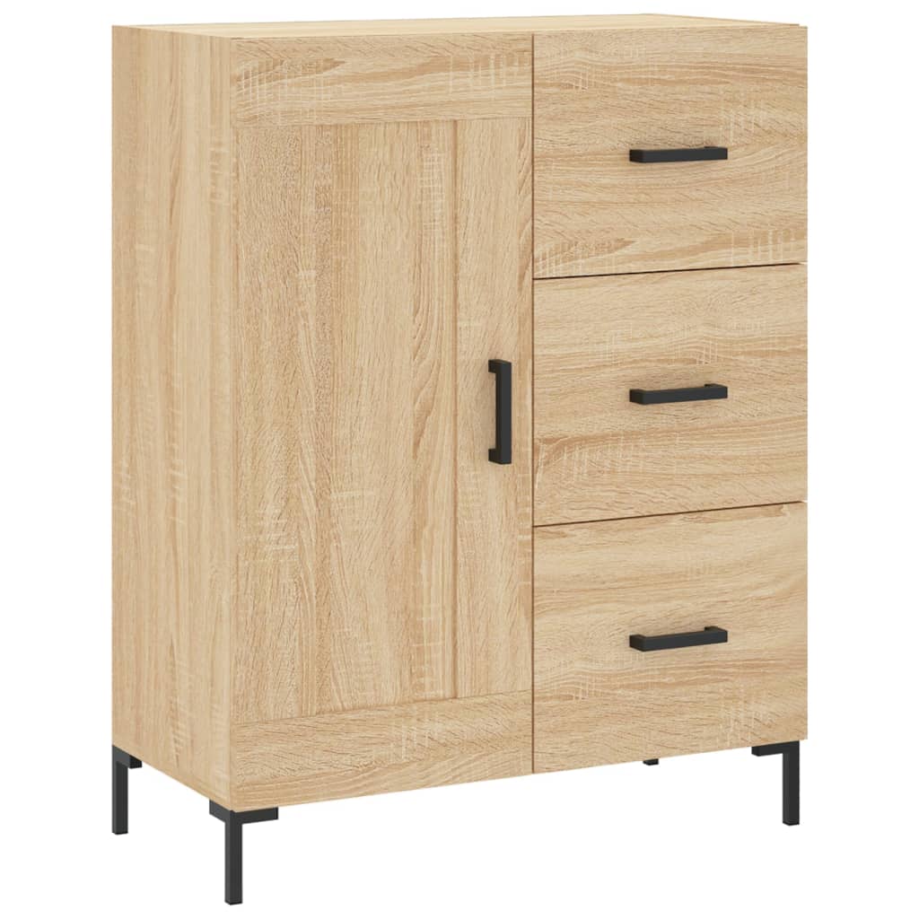 Highboard Betongrau 69,5x34x180 cm Holzwerkstoff