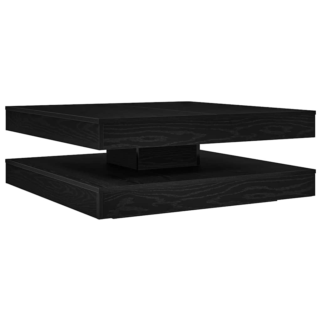 Couchtisch 360-Grad Drehbar Weiß 90x90x34,5 cm
