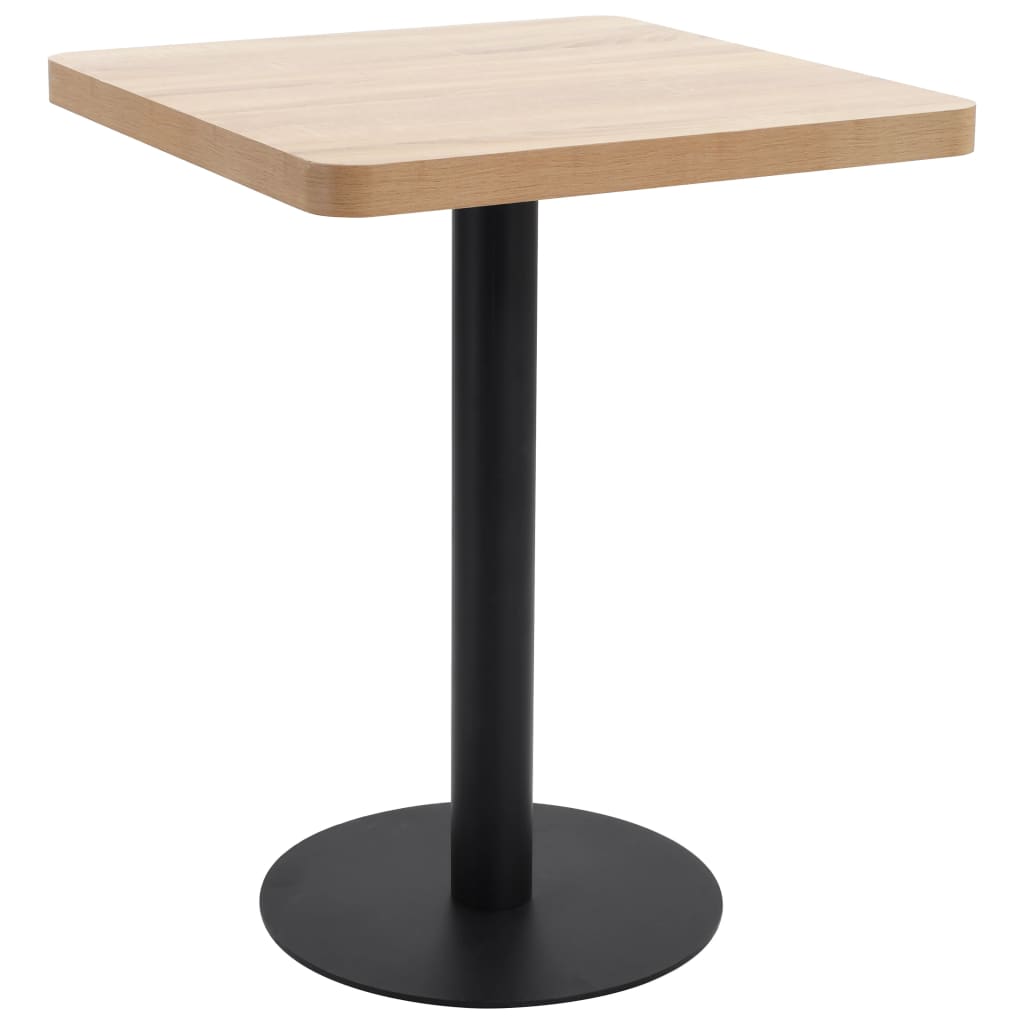 Bistrotisch Hellbraun 50x50 cm MDF