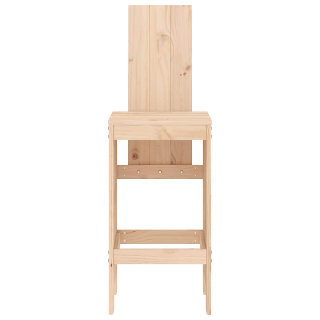 Barhocker 2 Stk. 40x42x120 cm Massivholz Kiefer