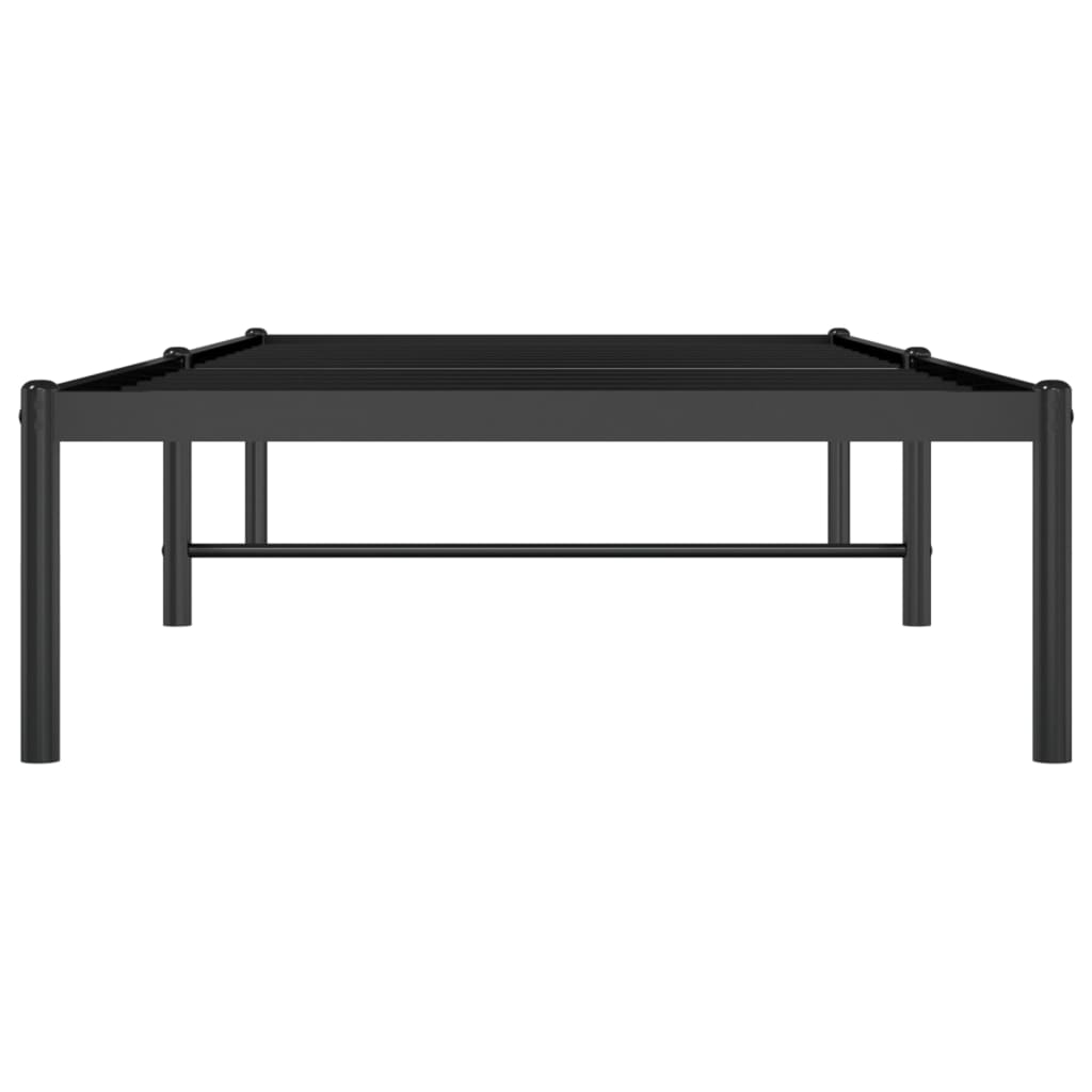 Bettgestell Metall Schwarz 75x190 cm
