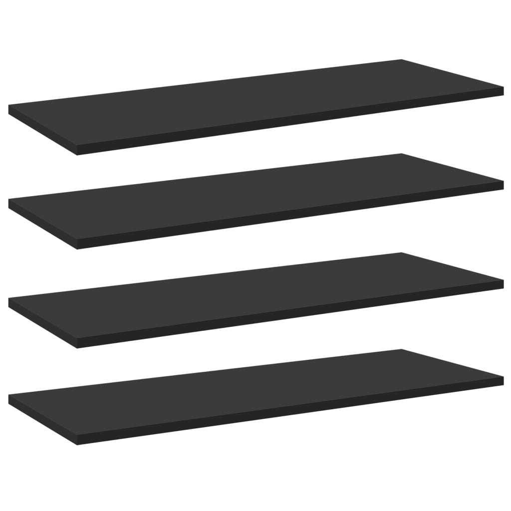 Bücherregal-Bretter 4 Stk. Weiß 40x10x1,5 cm Holzwerkstoff