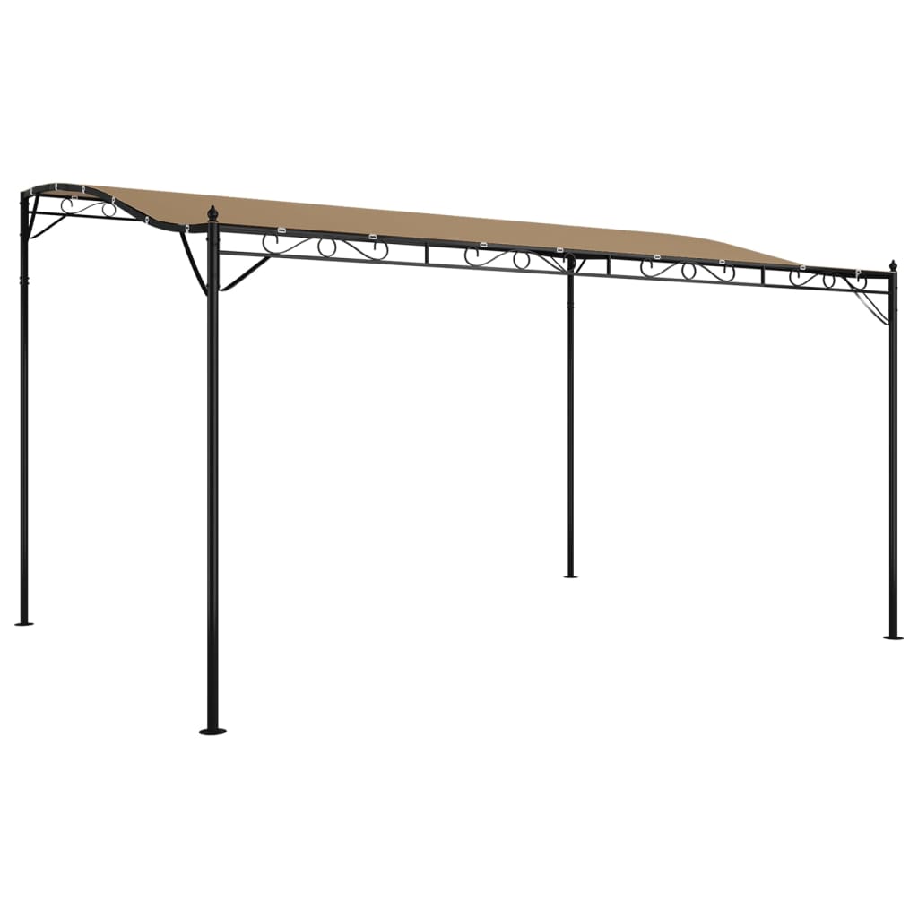 Markise Creme 4x3 m 180 g/m² Stoff und Stahl