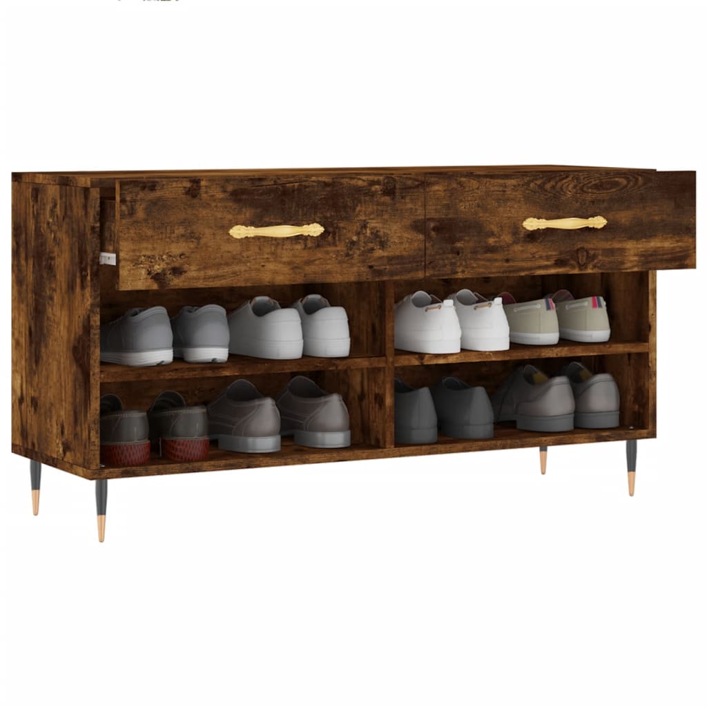 Schuhbank Weiß 102x35x55 cm Holzwerkstoff