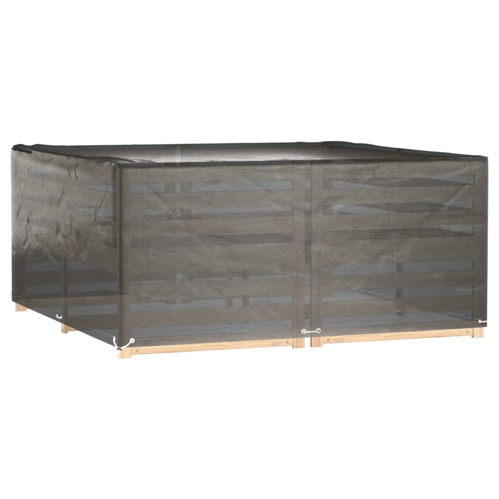 Gartenmöbel-Abdeckungen 2 Stk. 8 Ösen 242x162x100 cm