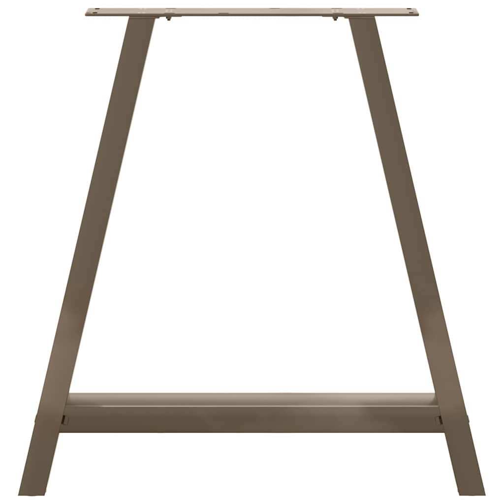 Couchtischbeine A-Form 2 Stk. 30x(30-31) cm Stahl