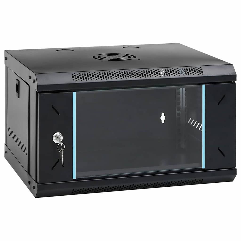 Netzwerkschrank mit Speicher Grau 60 x 45 x 28 cm Stahl