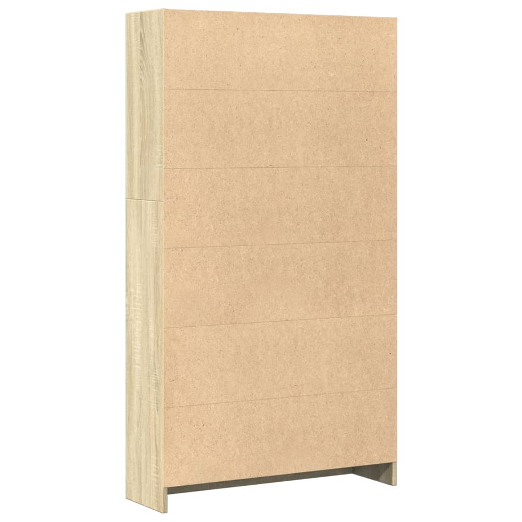 Bücherregal Weiß 40x24x75 cm Holzwerkstoff