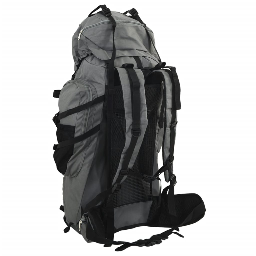 Wanderrucksack Schwarz 60 L Oxford-Gewebe