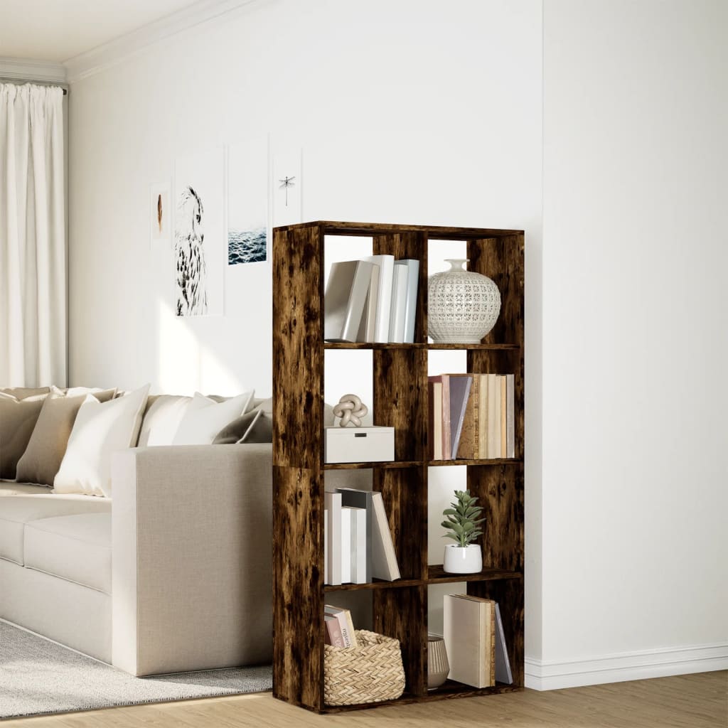 Bücherregal Weiß 137,5x29x137,5 cm Holzwerkstoff