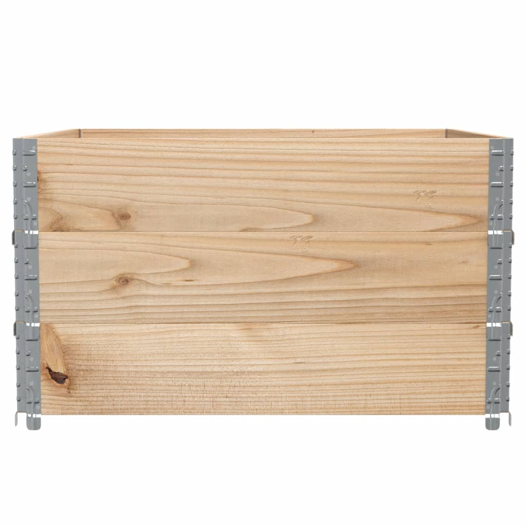 Pflanzkasten Grau 150x100 cm Massivholz Kiefer