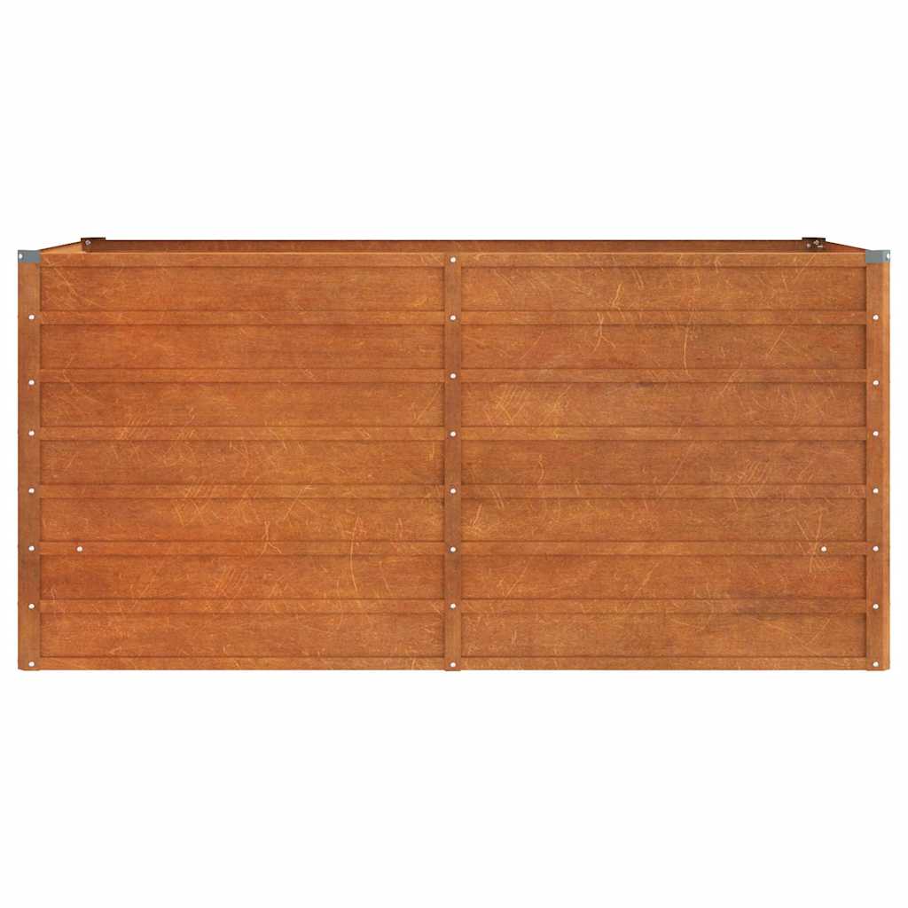 Hochbeet Rostig 100x100x77 cm Cortenstahl