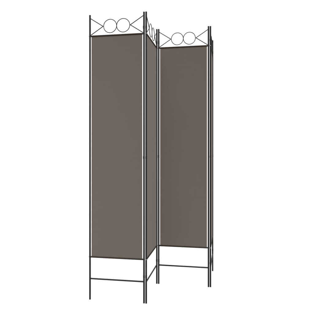 3-teiliger Raumteiler Beige 120 x 200 cm Stoff