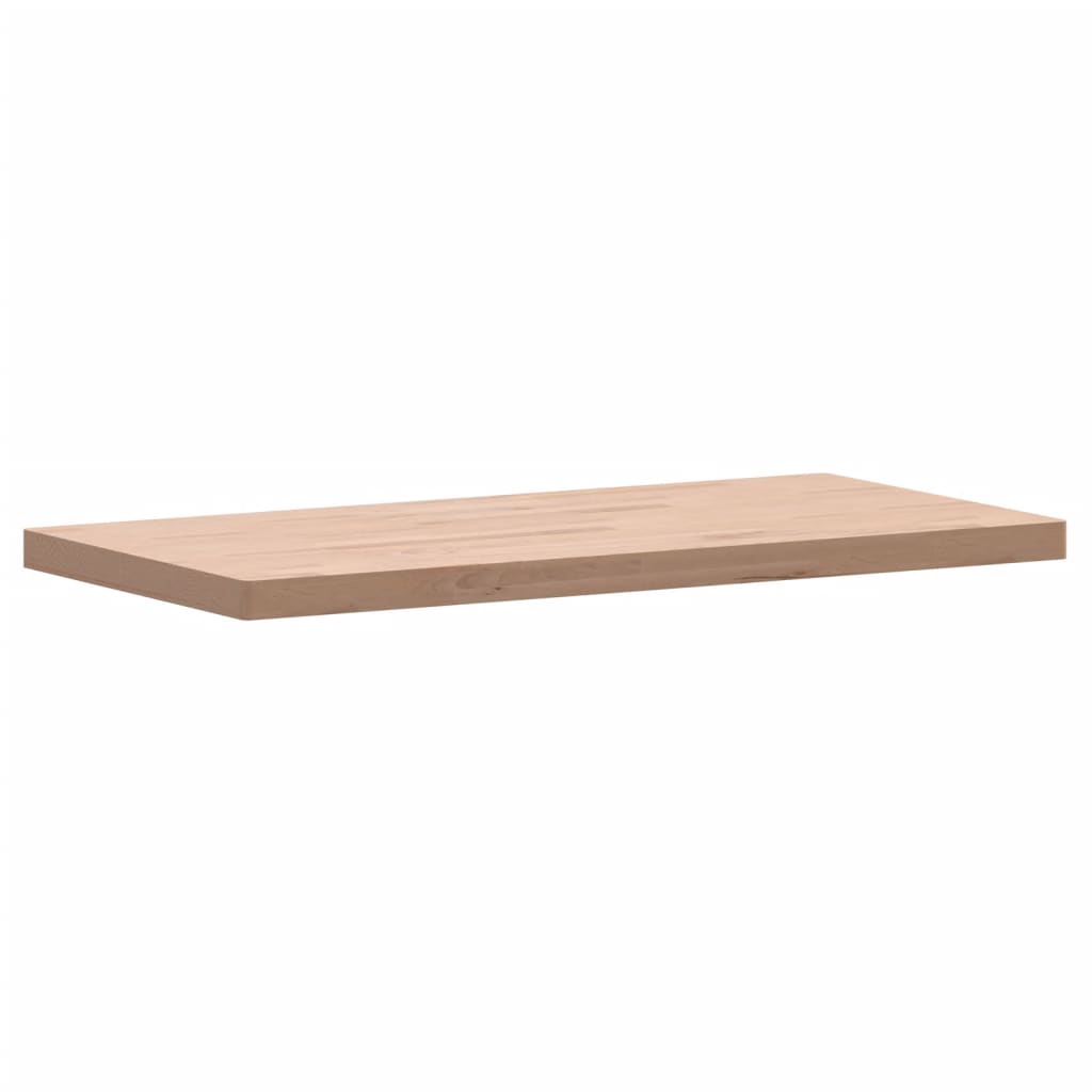 Tischplatte 80x40x1,5 cm Rechteckig Massivholz Buche