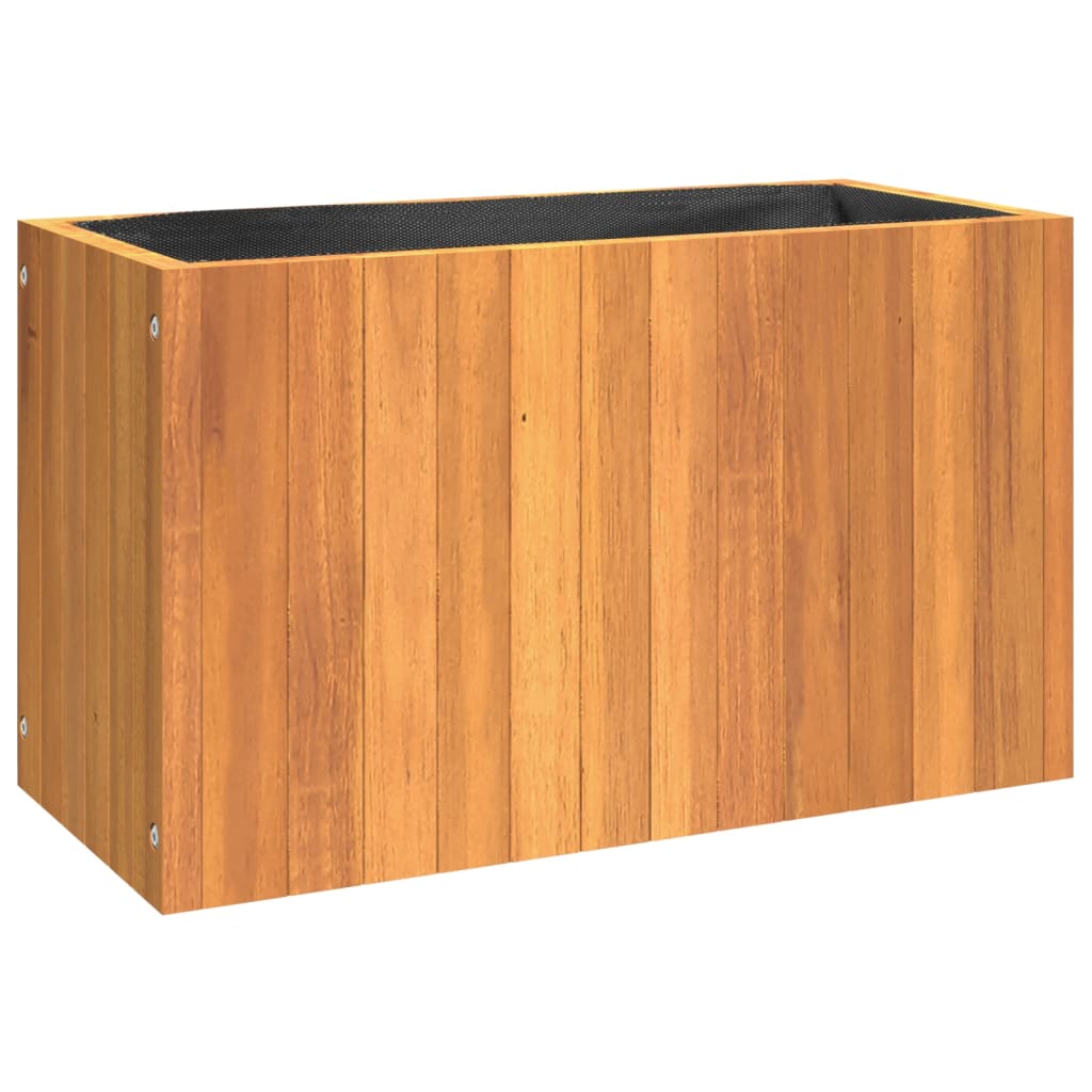 Pflanzkübel 25x25x25 cm Massivholz Akazie