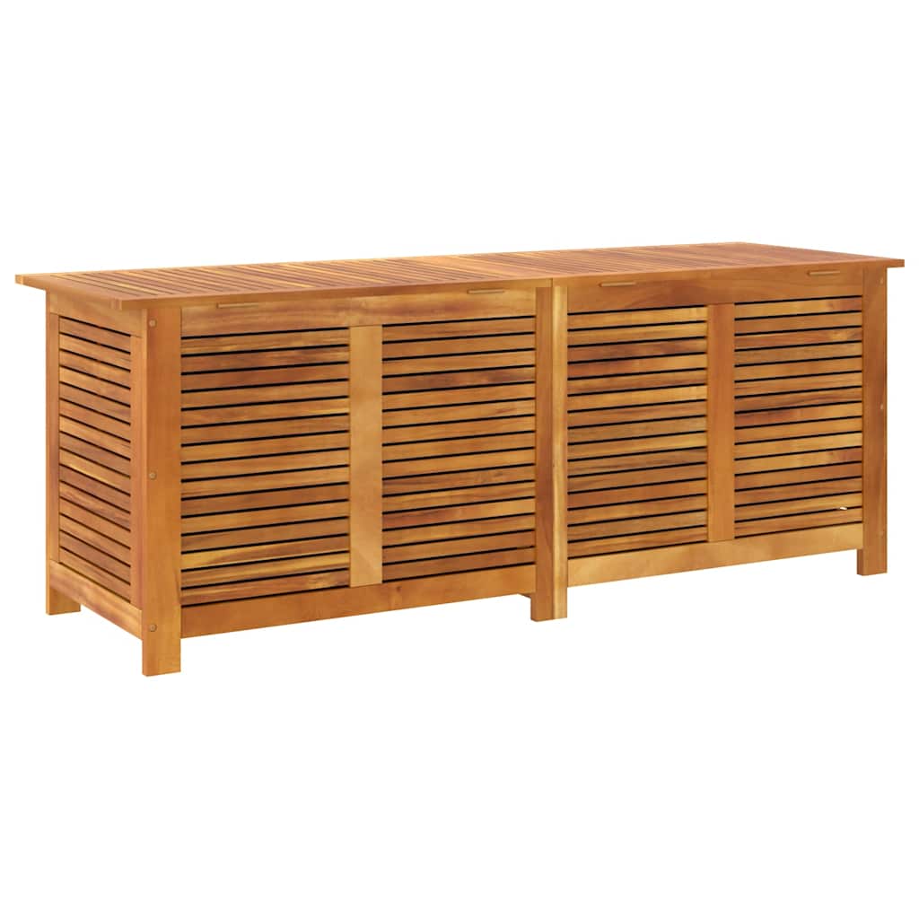 Gartenbox mit Lüftungsschlitzen 60x50x56 cm Massivholz Akazie