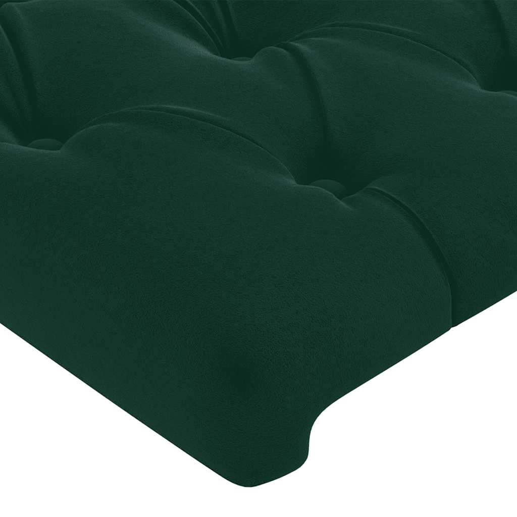 Kopfteil mit Ohren Dunkelblau 93x23x78/88 cm Samt