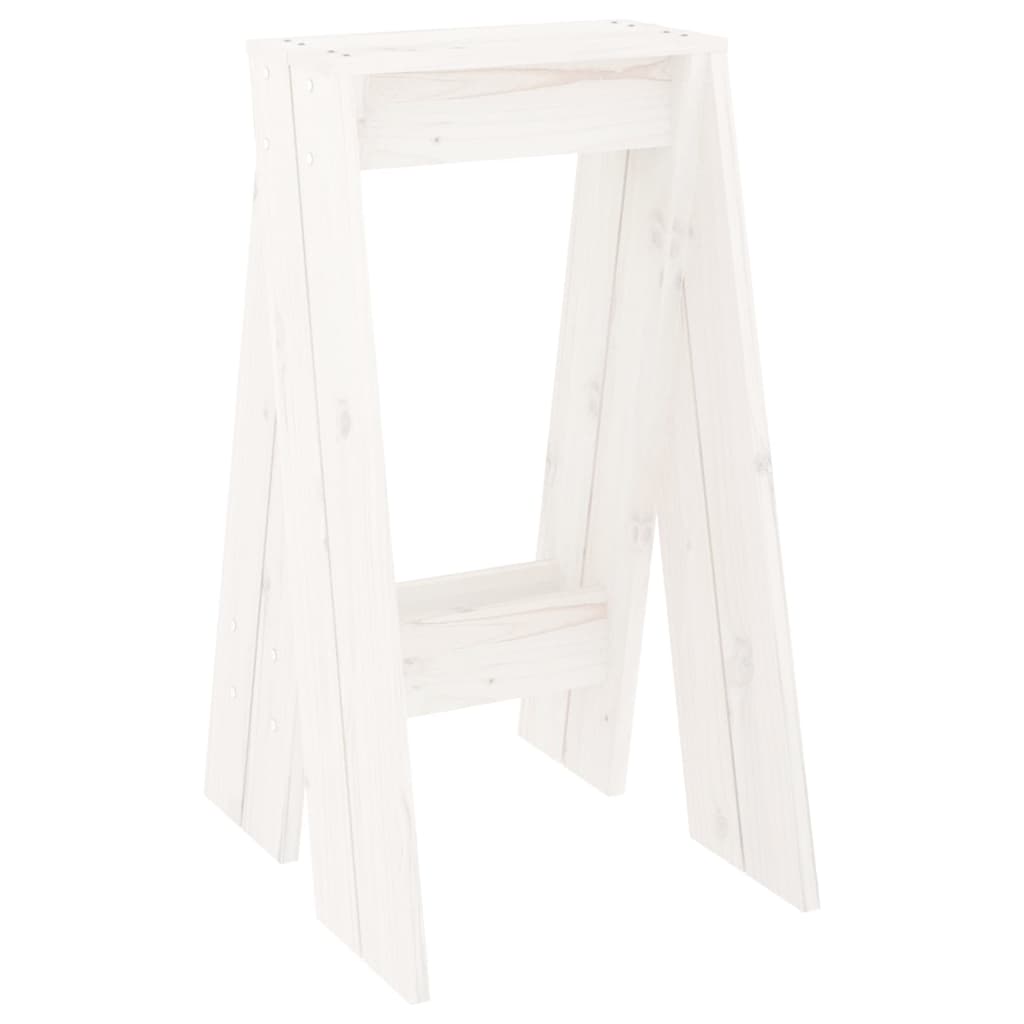 Hocker 2 Stk. 40x40x45 cm Massivholz Kiefer