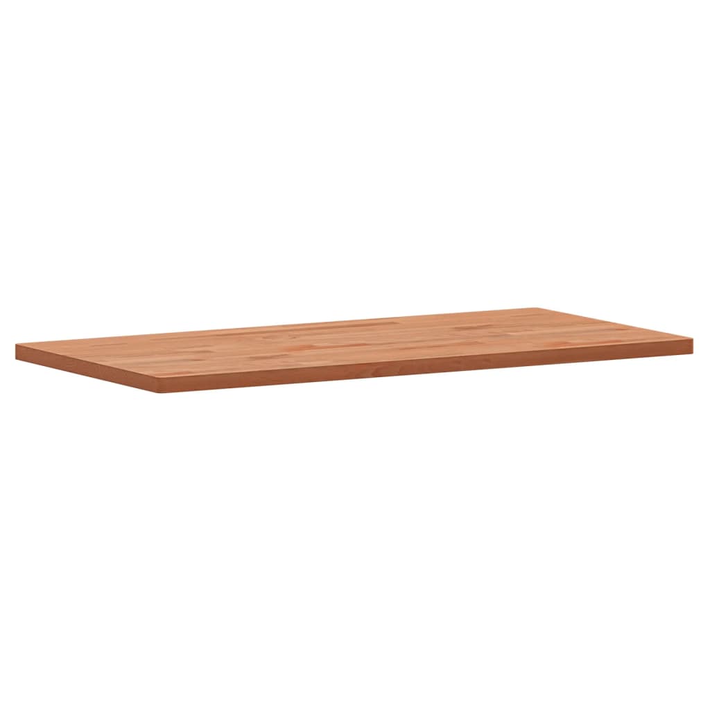 Tischplatte 80x40x1,5 cm Rechteckig Massivholz Buche
