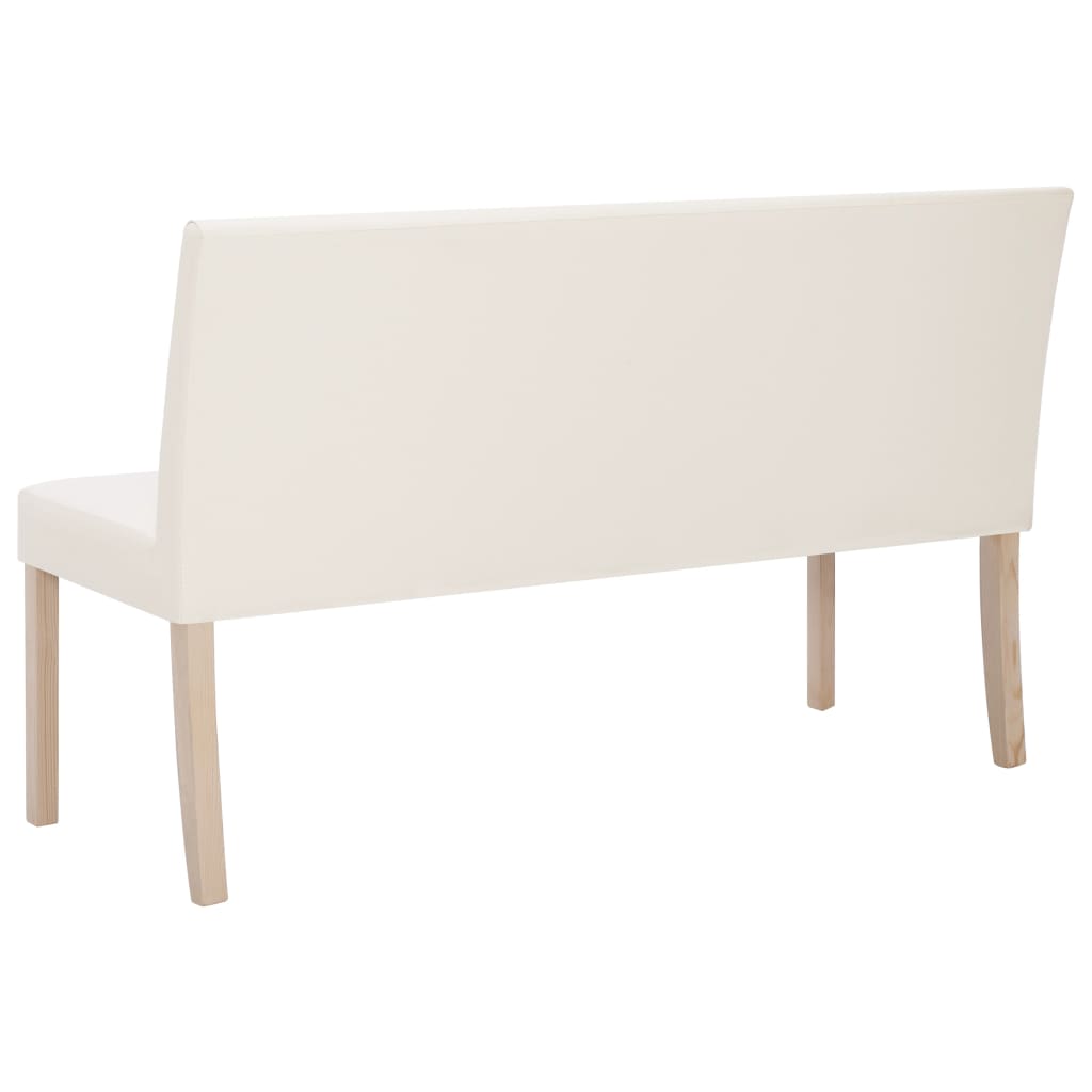 Sitzbank 139,5 cm Grau Kunstleder