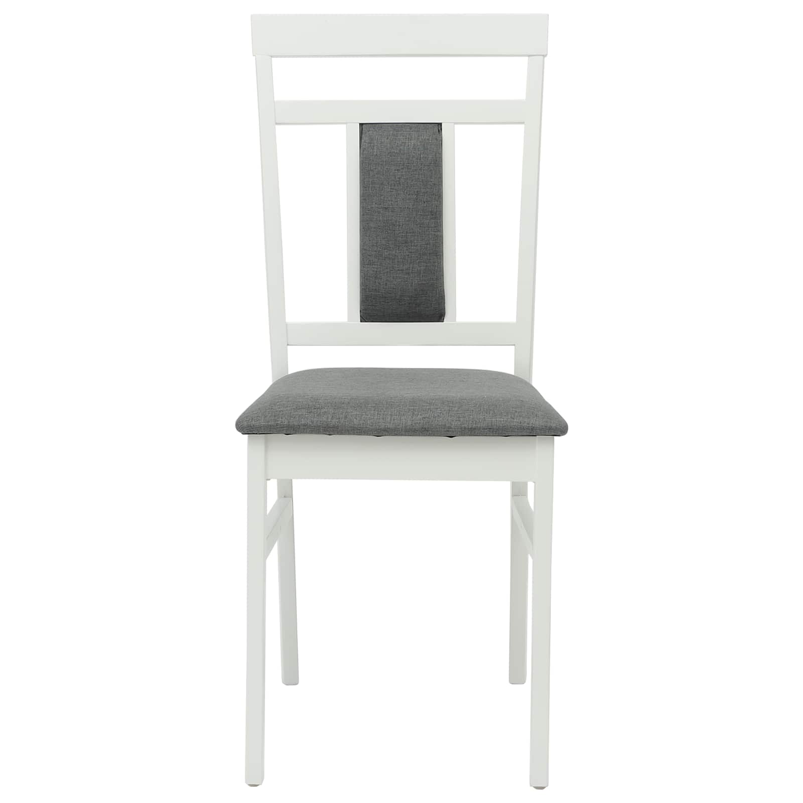 Esszimmerstuhl 2 pcs Hellbraun und hell Massives Gummiholz