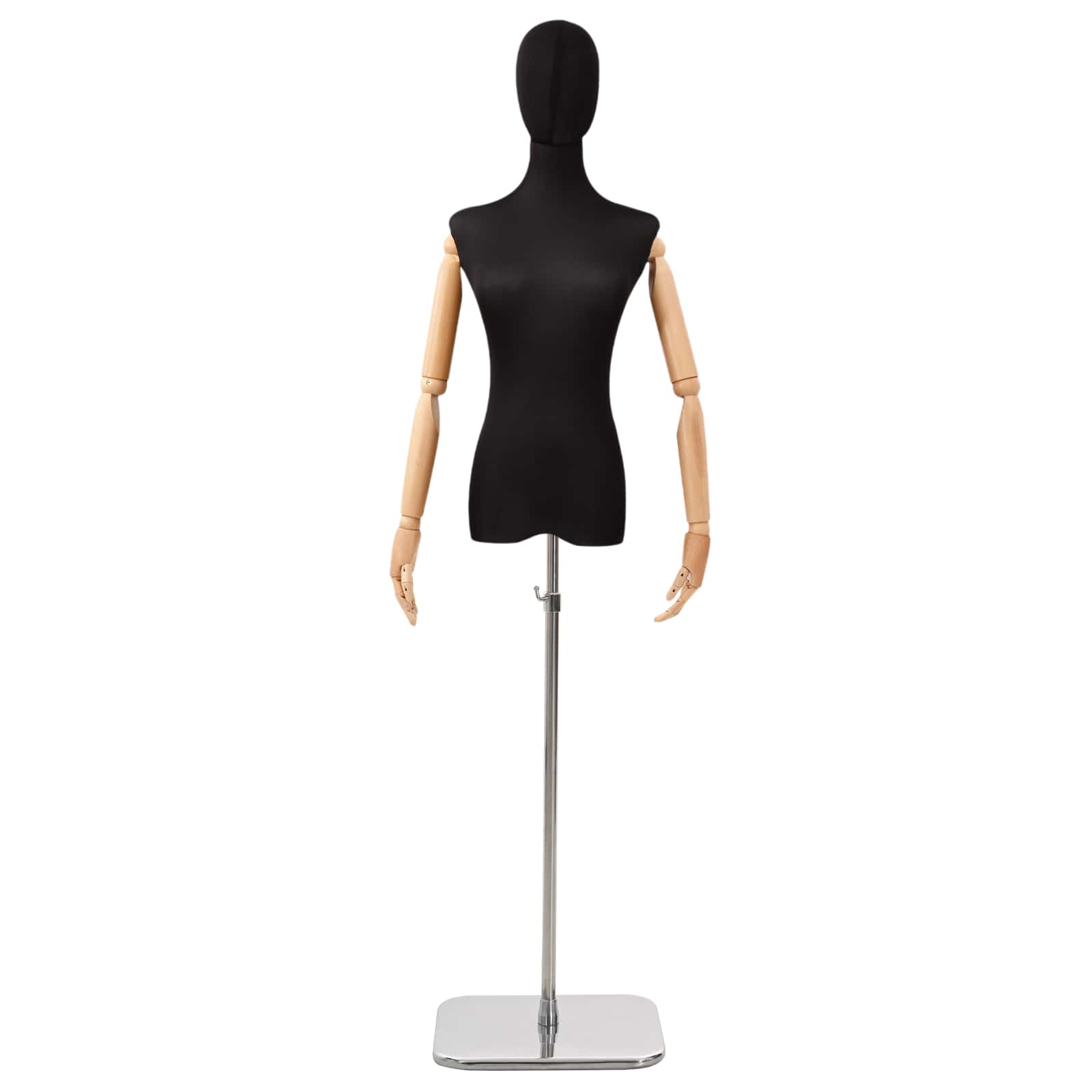 Verstellbare Mannequin 165-213 cm mit Fuß Weiblich PP Weiß