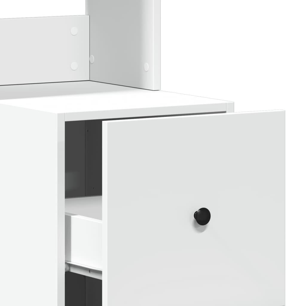 Küchenschrank Weiß 60x50x180 cm Holzwerkstoff