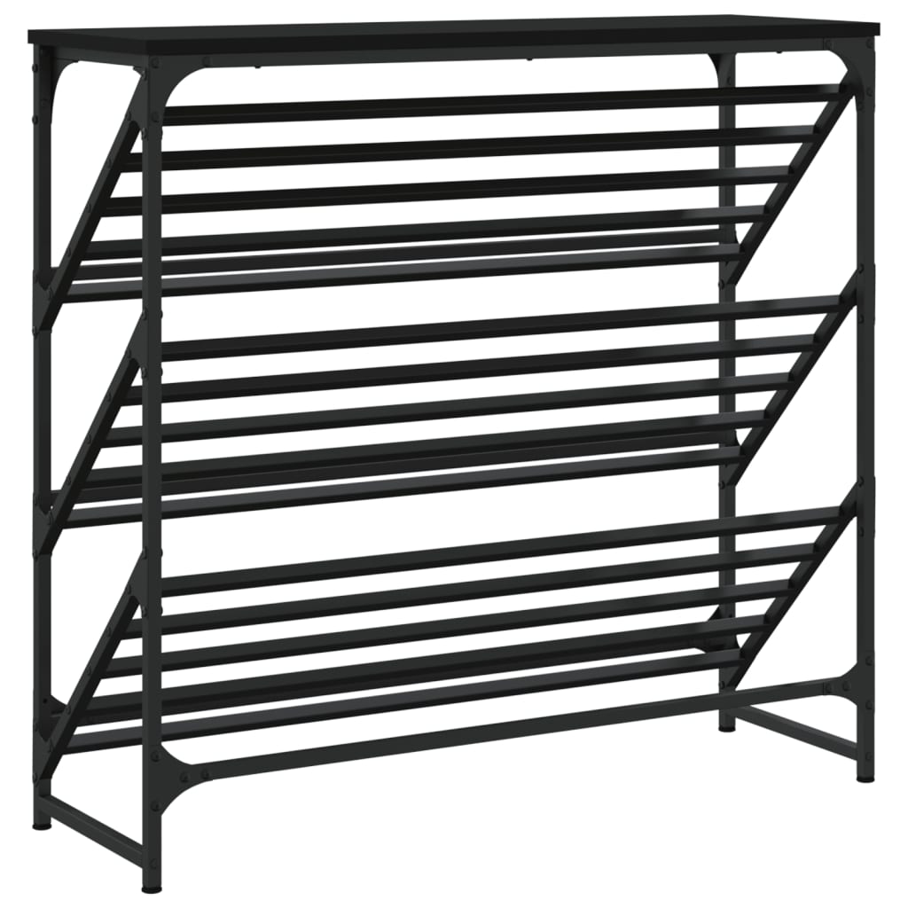 Schuhregal Schwarz 60x30x45 cm Holzwerkstoff