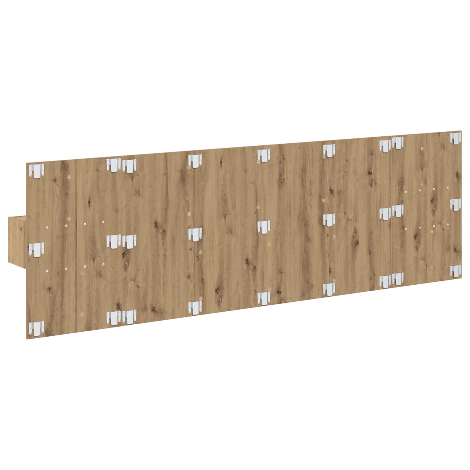 Kopfteil mit Nachttischen Weiß Holzwerkstoff