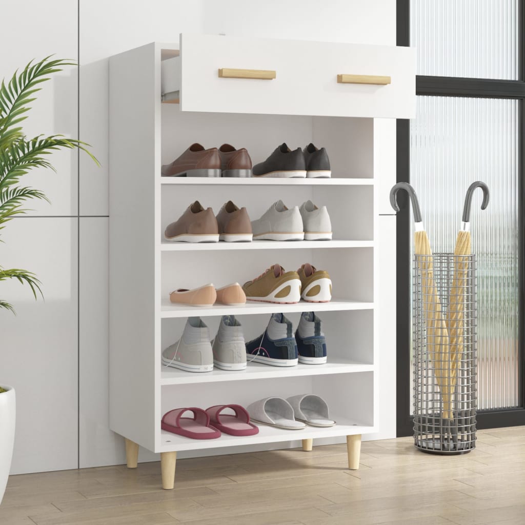 Schuhschrank mit Regal Altholz 60 x 35 x 105 cm Holzwerkstoff