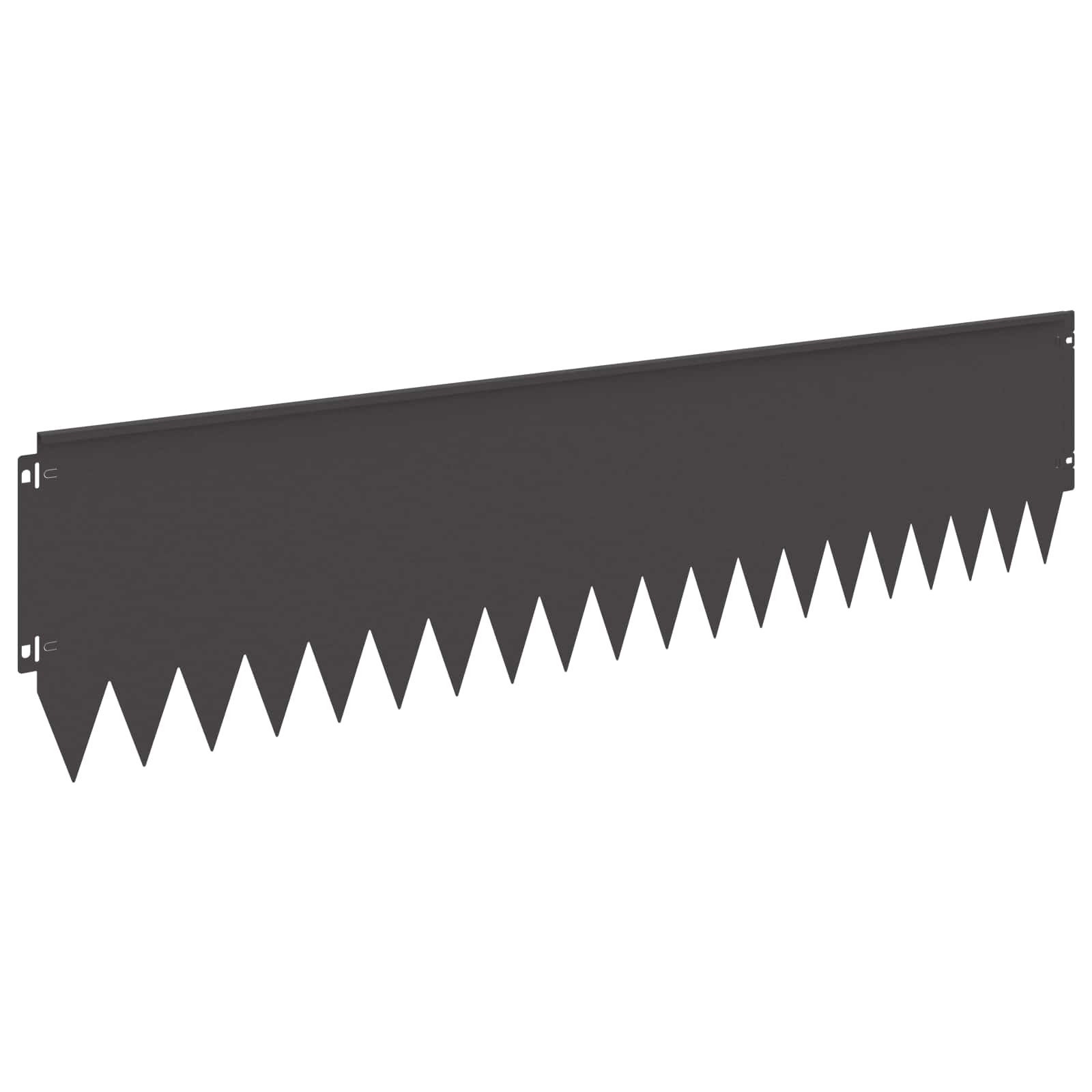 Raseneinfassung 10 pcs 103 x 10 cm Stahl Schwarz