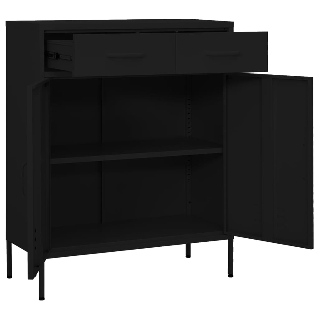 Lagerschrank Olivgrün 80x35x101,5 cm Stahl