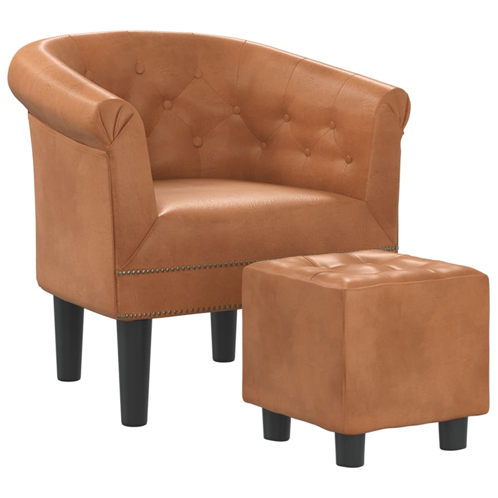 Clubsessel Gold Kunstleder