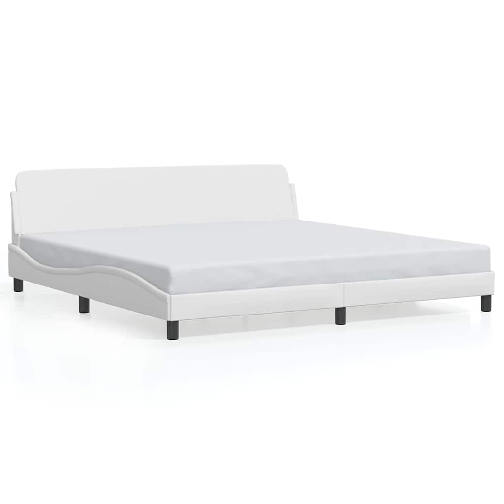 Bettgestell "Dover" Schwarz 80x200 cm Kunstleder