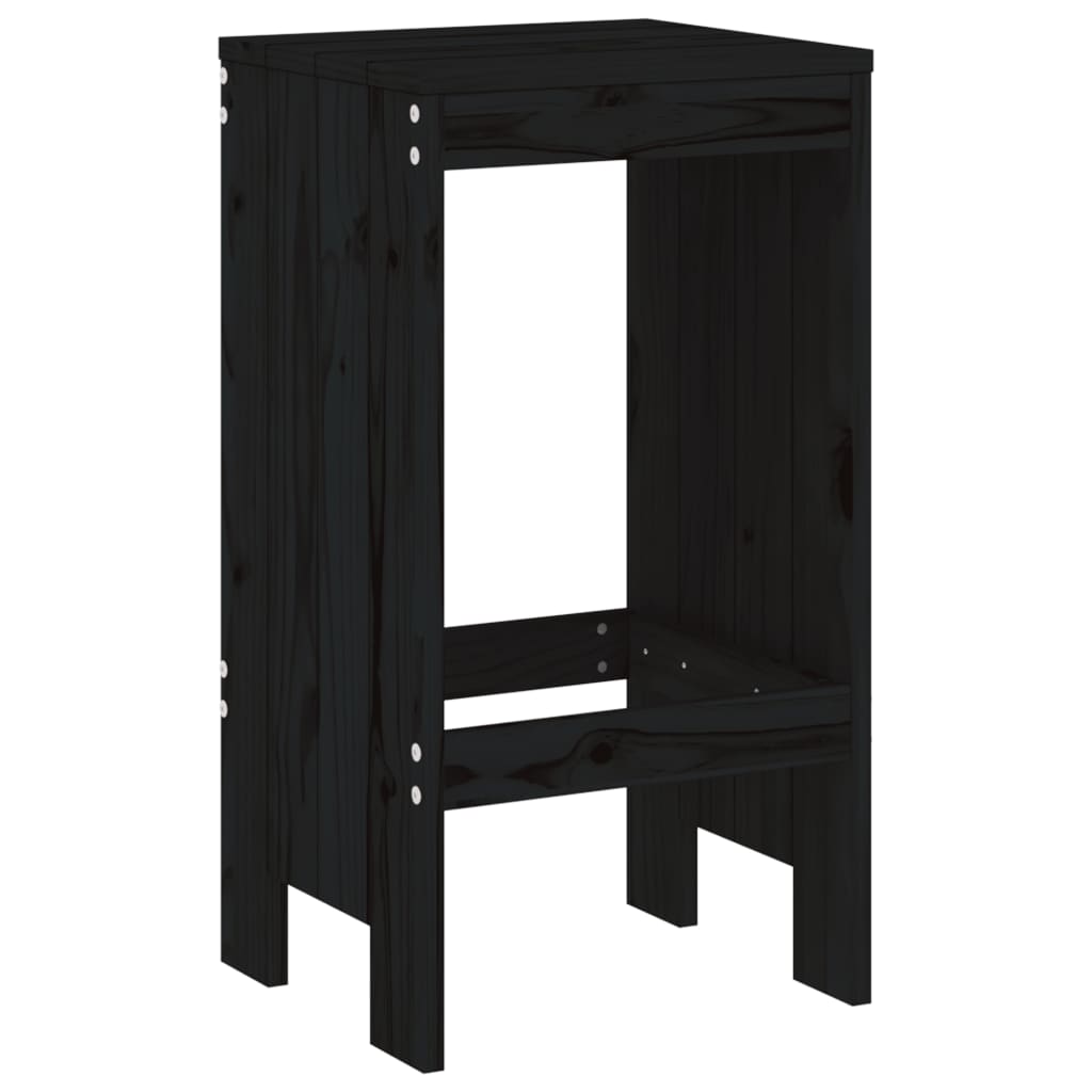 Gartenhocker 2 Stk. Weiß 40x36x45 cm Massivholz Kiefer