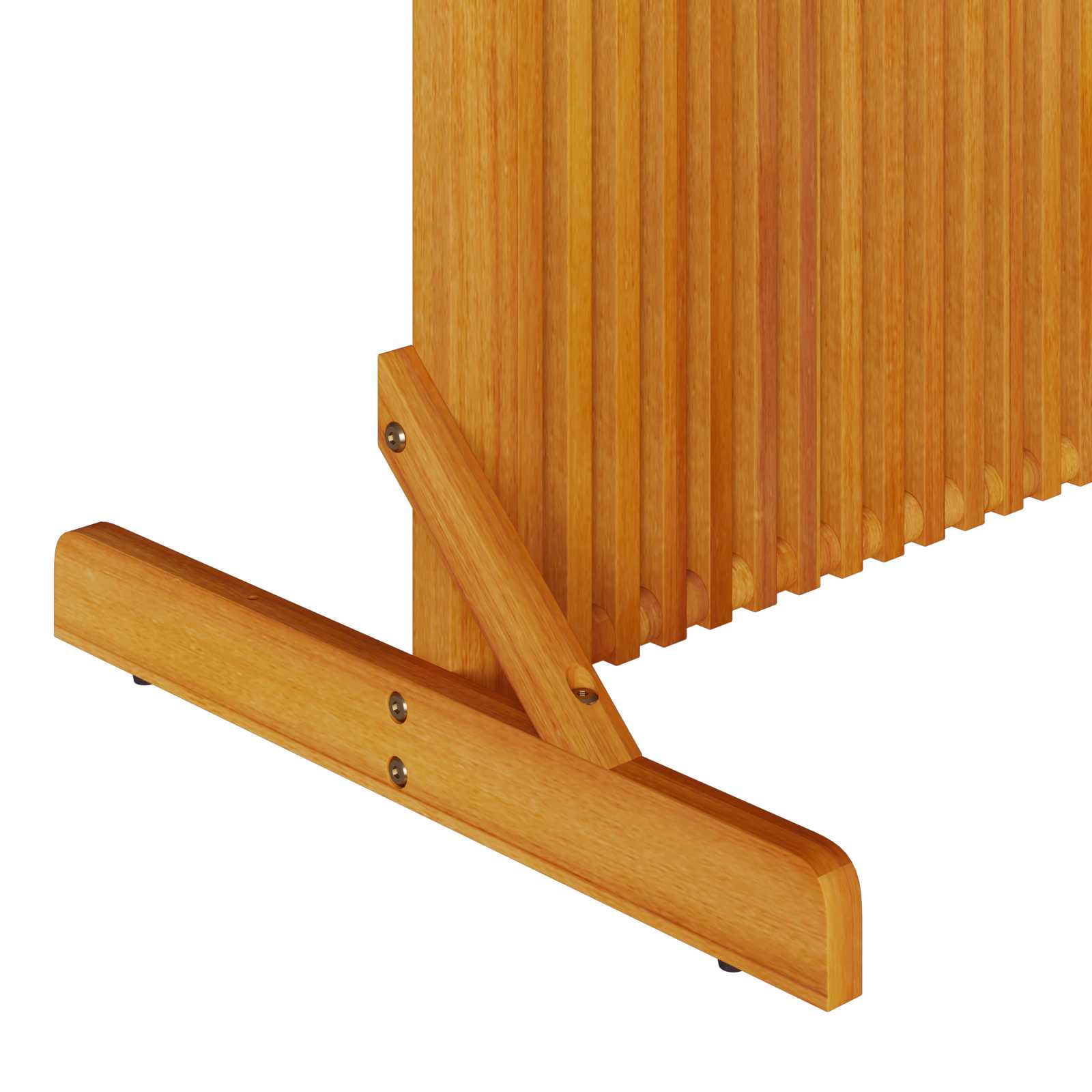 Sichtschutz Braun 79,5 x 50 x 110 cm Massivholz Akazie