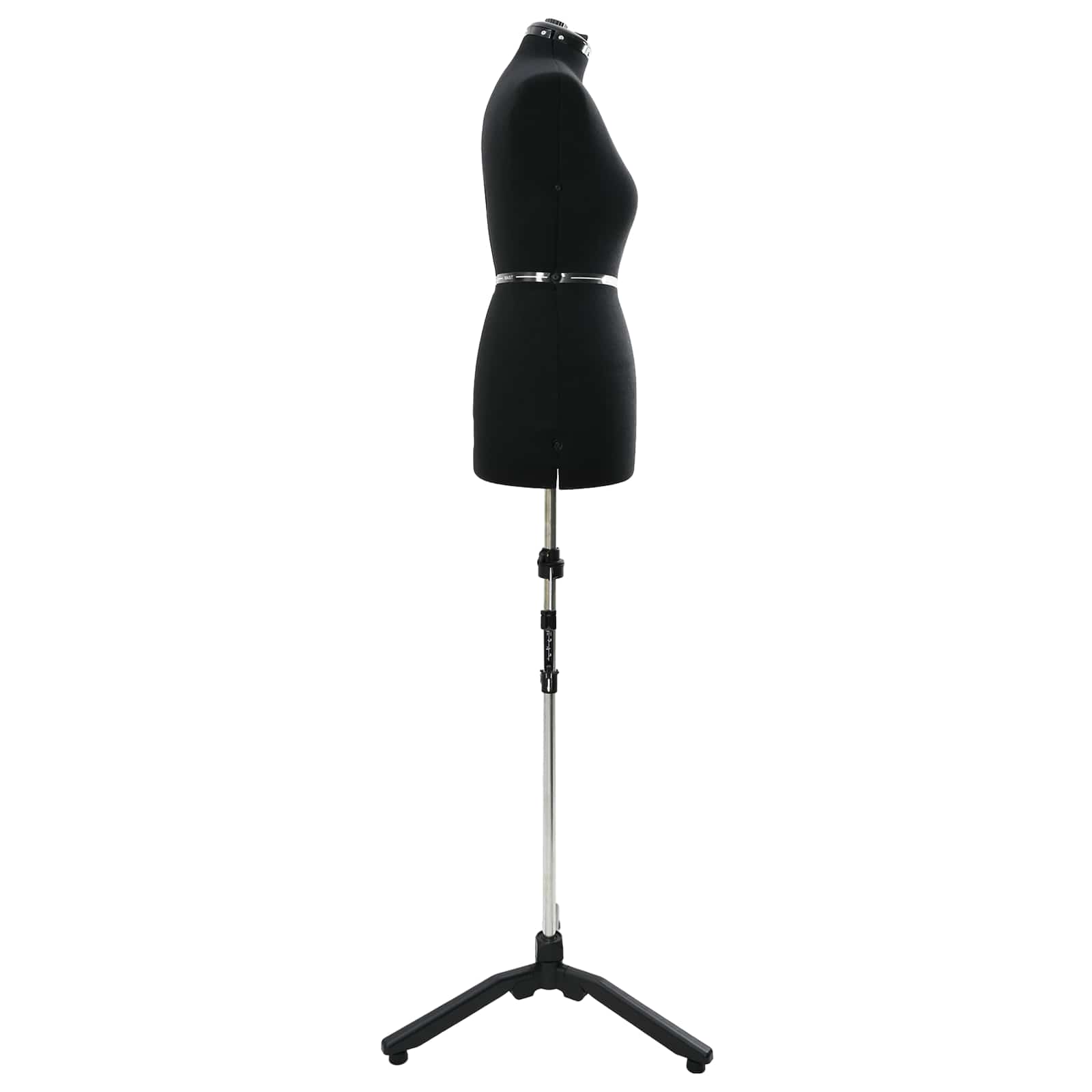 Verstellbare Kleiderform für Damen Creme S Samt