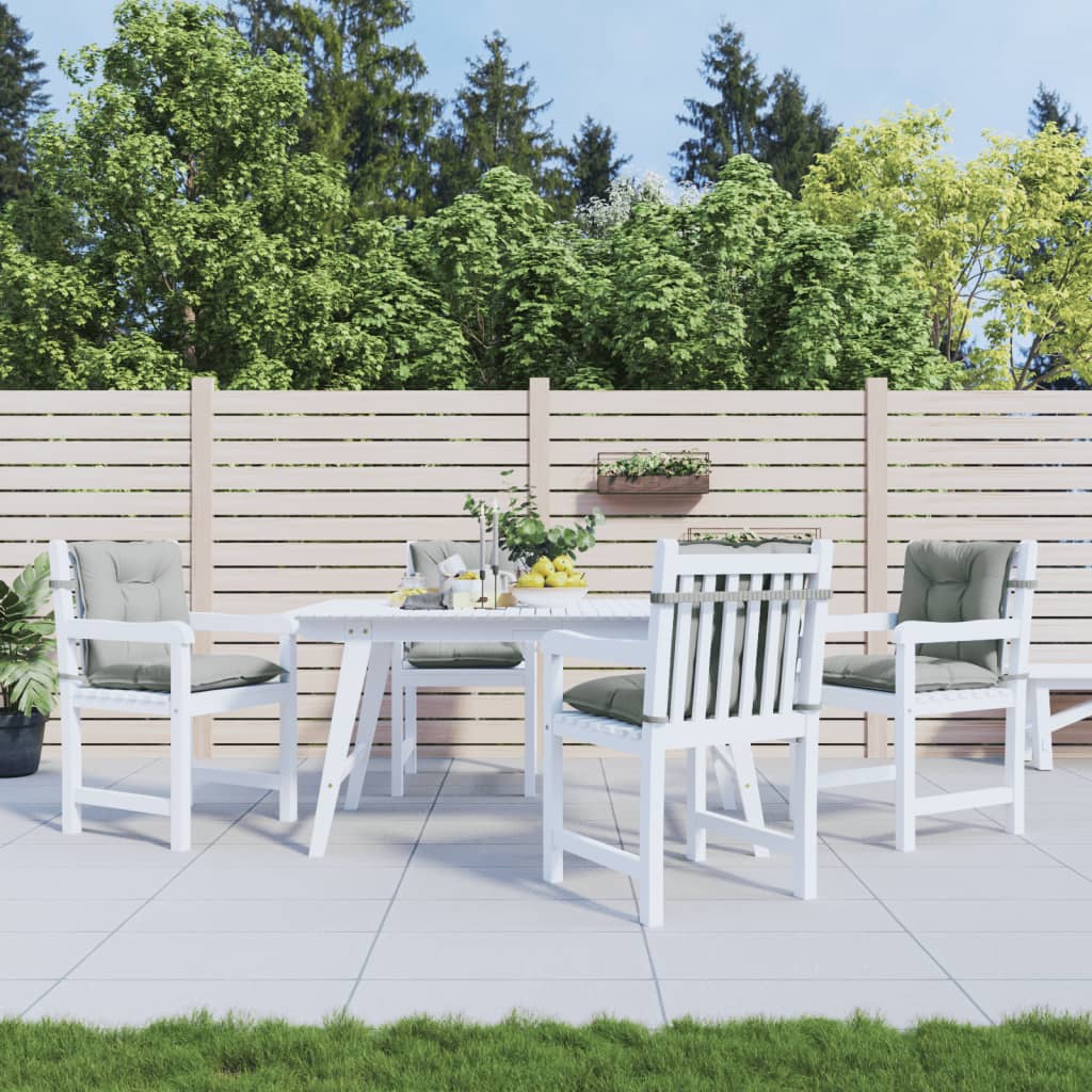 Niedriglehner-Auflagen 2 Stk Melange Anthrazit 100x50x7cm Stoff