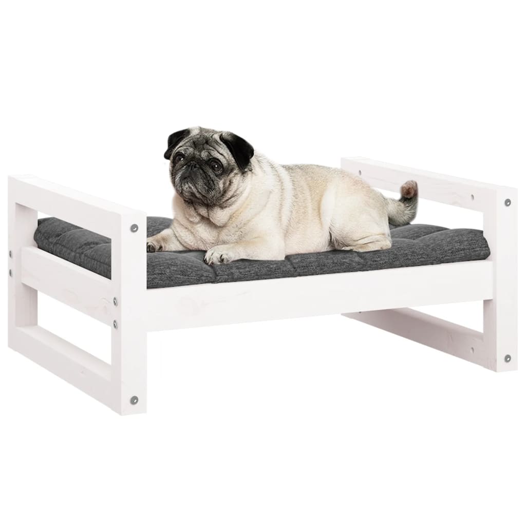 Hundebett 55,5x45,5x28 cm Massivholz Kiefer