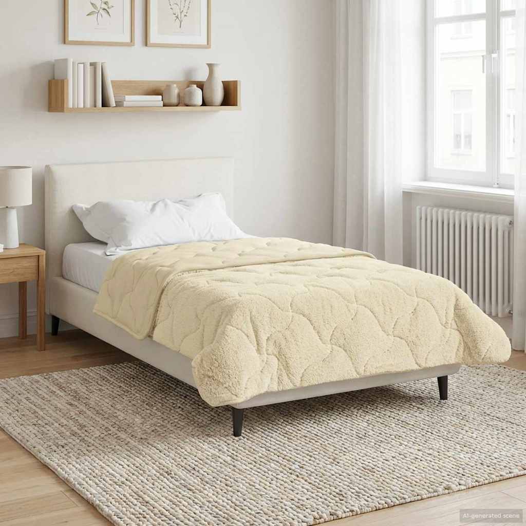 Winterbettdecke Gepolstert Anthrazit 135 x 200 cm