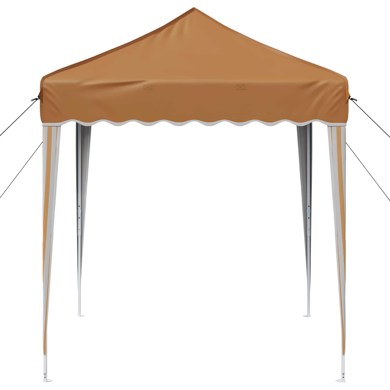 Pop-up Partyzelt 195 x 195 x 245 cm Creme Oxford-Stoff