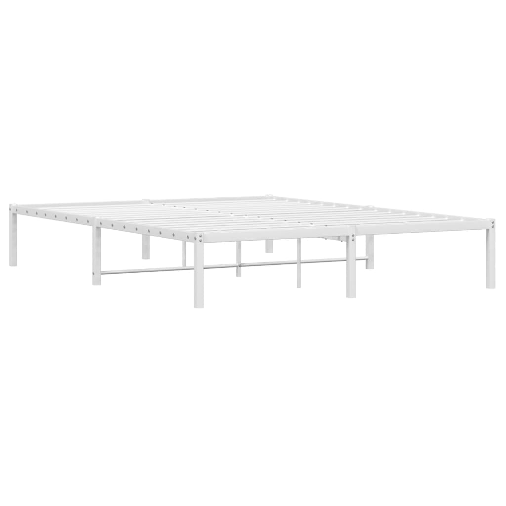Bettgestell Metall Schwarz 75x190 cm