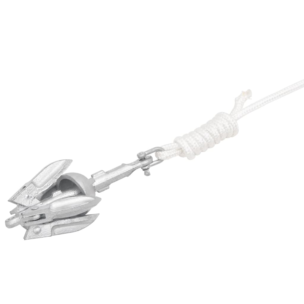 Klappanker Silber 0,7 kg Feuerverzinktes Gusseisen