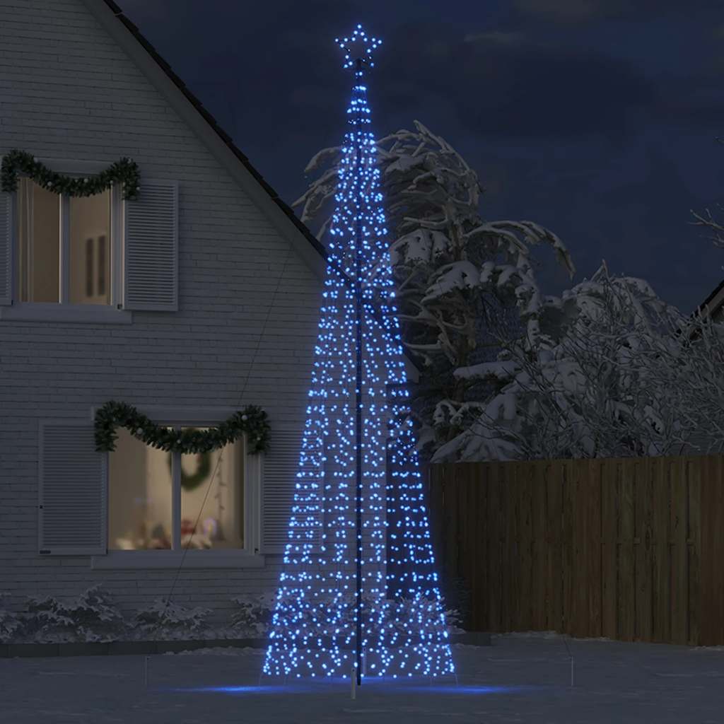 LED-Weihnachtsbaum mit Erdspießen 220 LEDs Warmweiß 180 cm